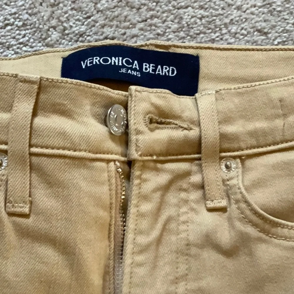 Veronica Beard Carolina Ankle Skinny Flare High Rise Jean in Stone Khaki 25 NWT - Picture 4 of 6